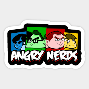 Angry Nerds Sticker